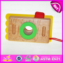 2015 New Product Kids Wooden Mini Toy Camera, Cute Wooden Craft Camera for Children, Creative Hot Sale Wooden Camera Toy W01A075